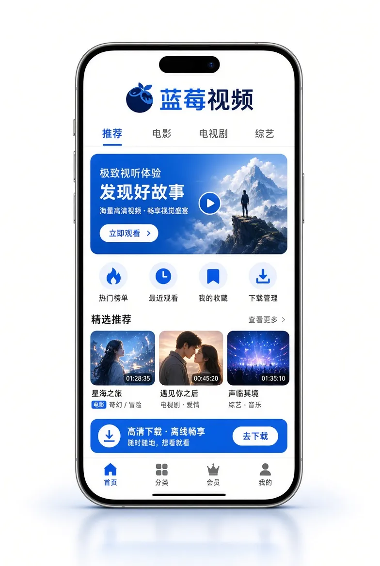 蓝莓视频APP移动服务